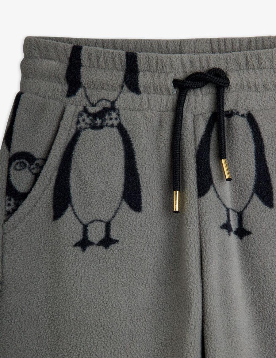 Mini Rodini Spodnie Polarowe Penguin Grey - obrazek 3