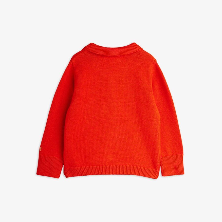 Mini Rodini Sweter Knitted Red - obrazek 2