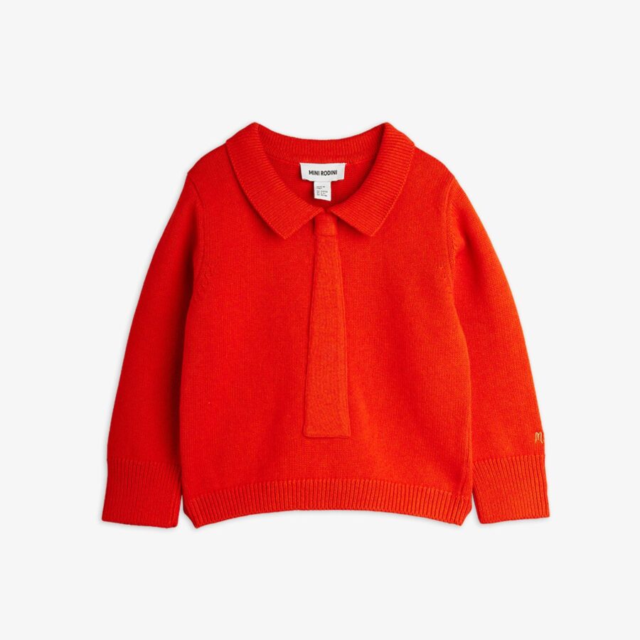 Mini Rodini Sweter Knitted Red