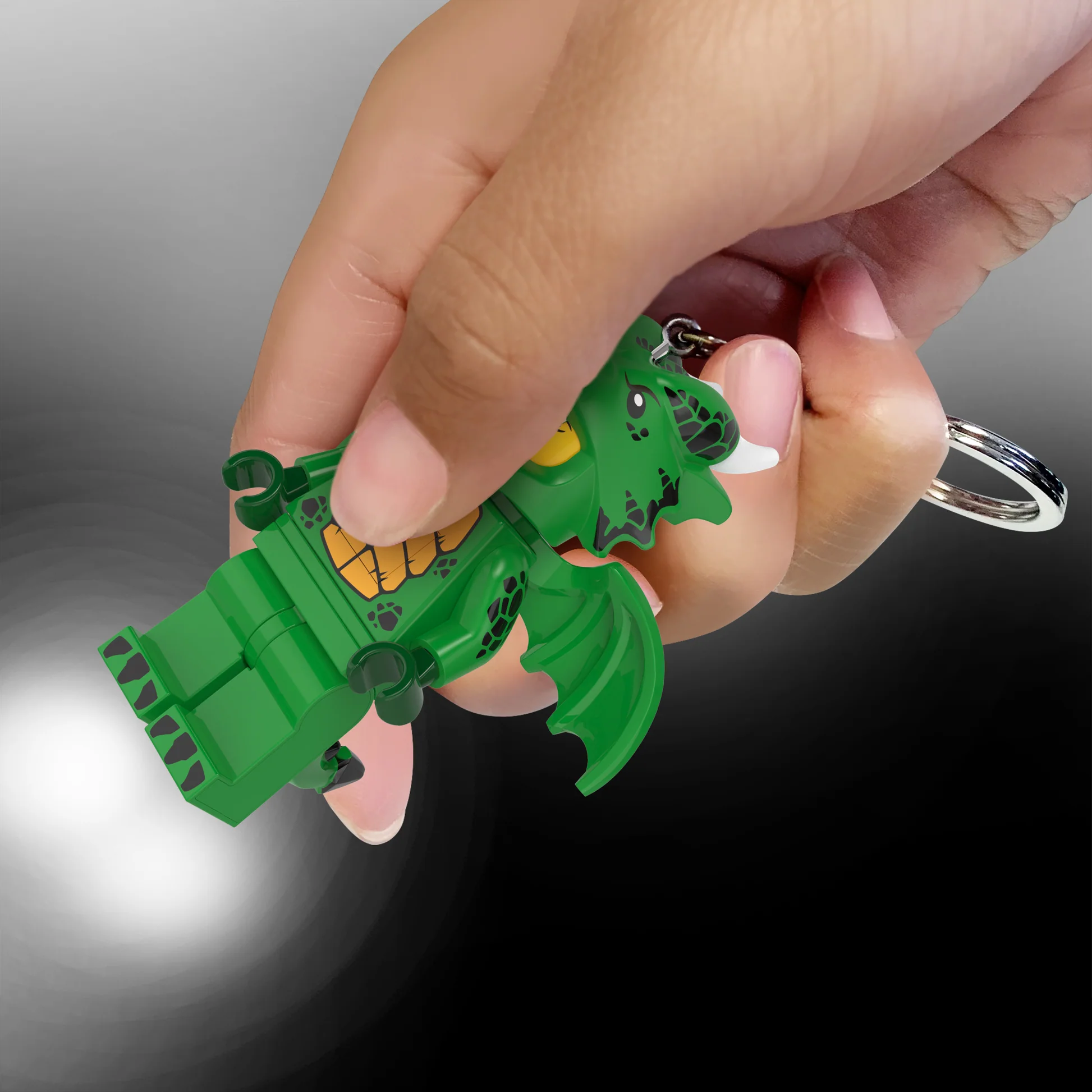 LEGO® Brelok Z Latarką Minifigures™ – Zielony Smok - obrazek 8