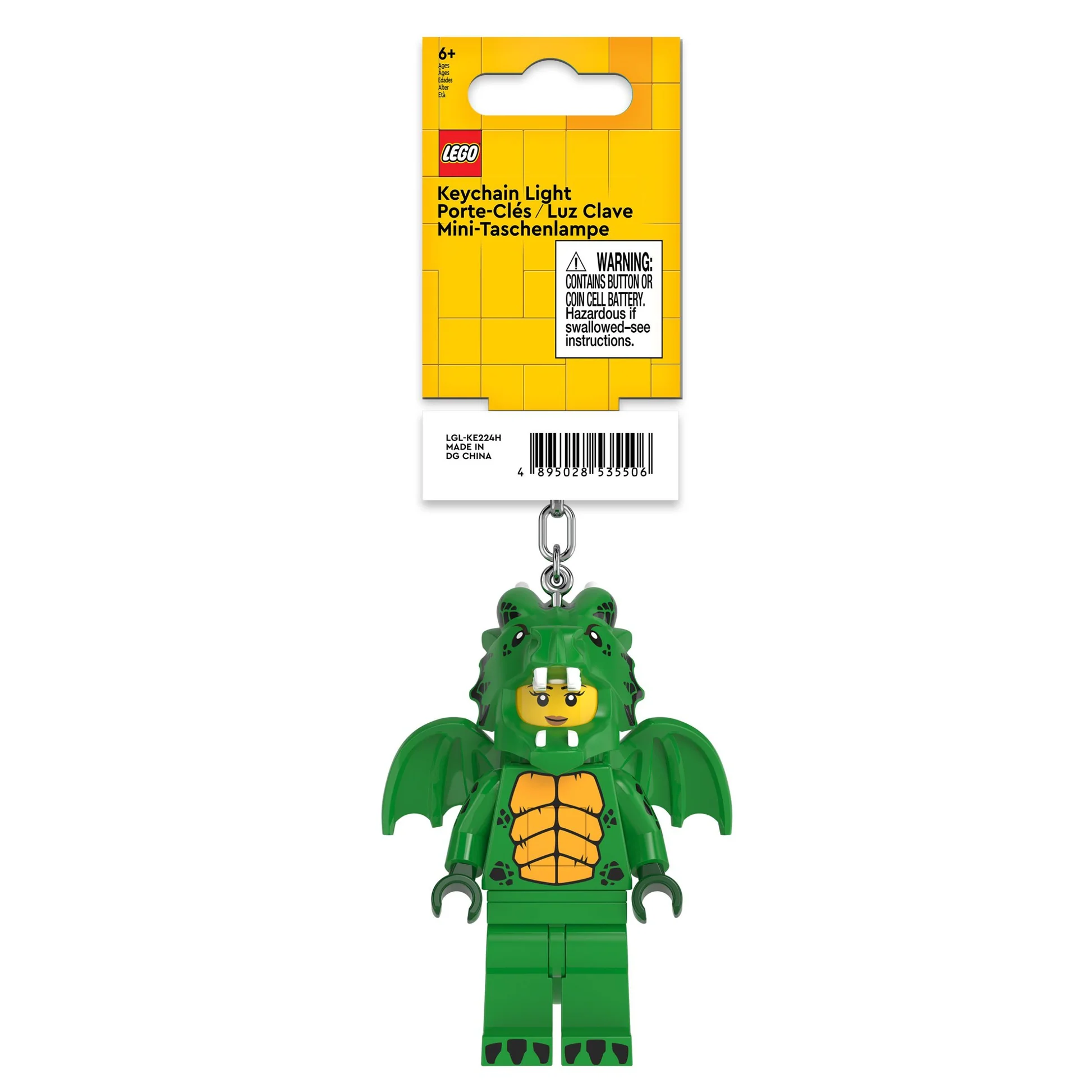 LEGO® Brelok Z Latarką Minifigures™ – Zielony Smok