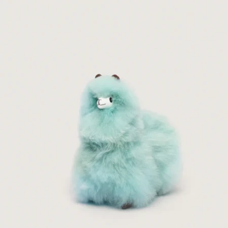 Huacaya Puszysta Alpaka Sky Blue Mini 18 cm