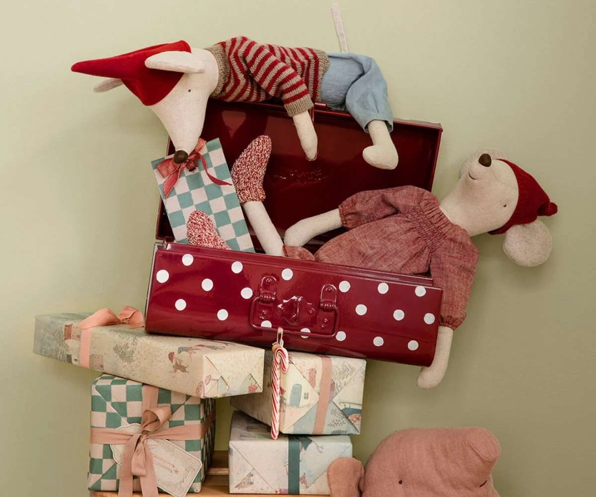 Maileg Myszka Świąteczna Maxi - Dziewczynka - obrazek 3