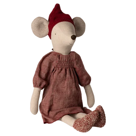 Maileg Myszka Świąteczna Maxi - Dziewczynka