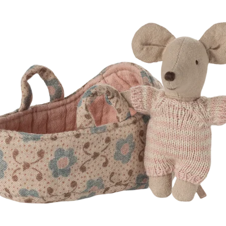 Maileg Myszka niemowlęca W Nosidełku Rose