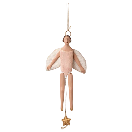 Maileg Zawieszka Anioł Skaczący Pajacyk Z Aureolą Medium Rose