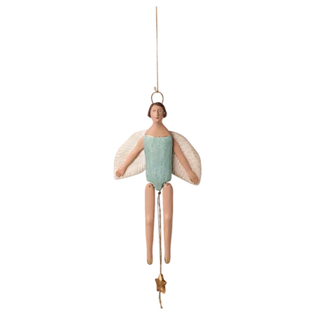Maileg Zawieszka Anioł Skaczący Pajacyk Z Aureolą Medium Mint