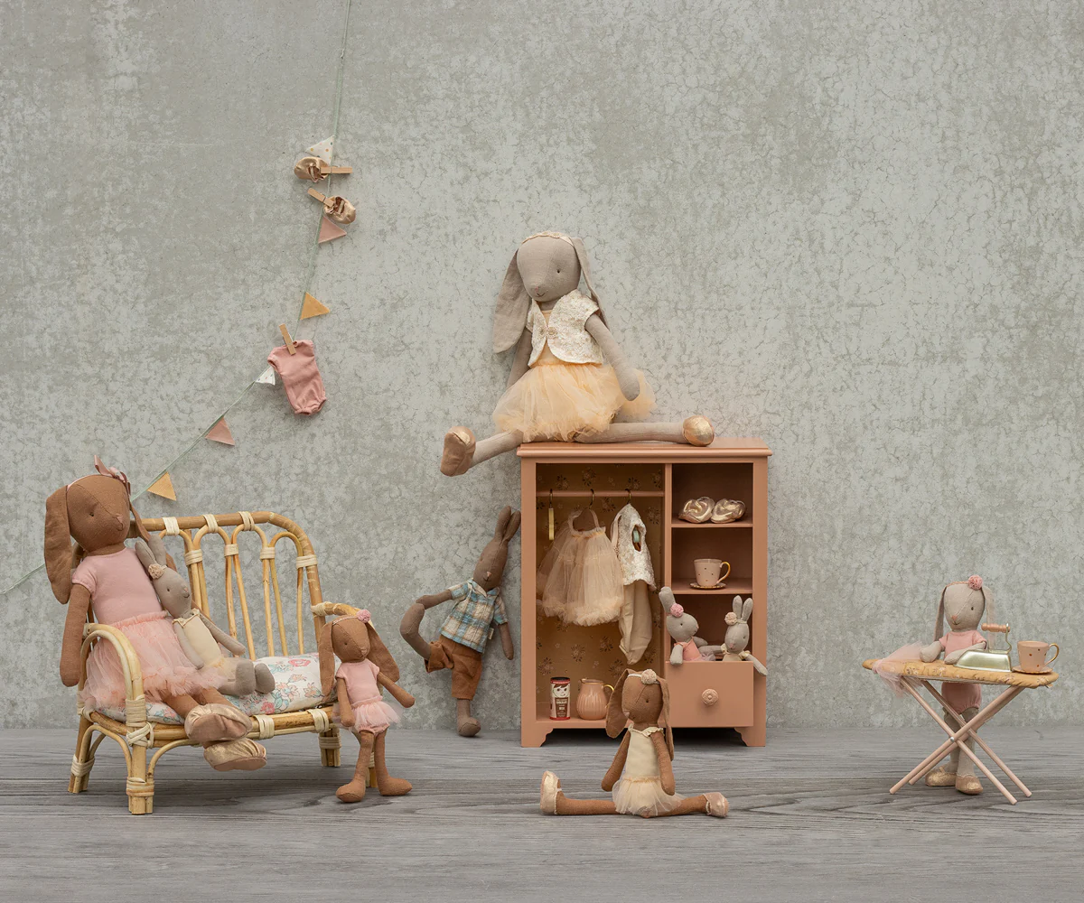 Maileg Sofa rattanowa, duża - Nature - obrazek 2