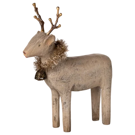 Maileg Drewniany renifer, Mały - Nature