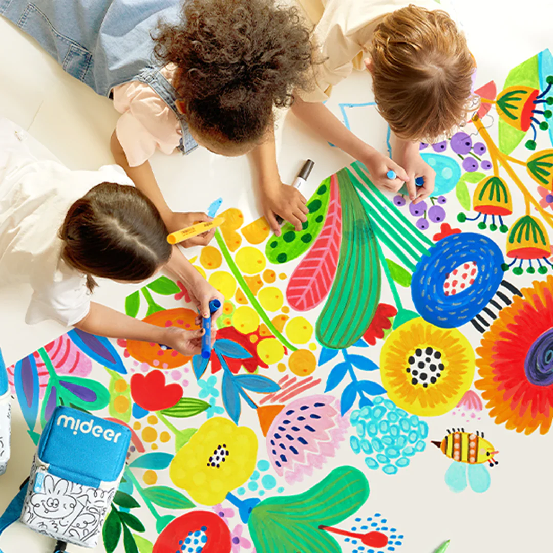 Mideer Markery akrylowe z pędzelkową końcówką mideer w futerale do kolorowania – 24 kolory - obrazek 10