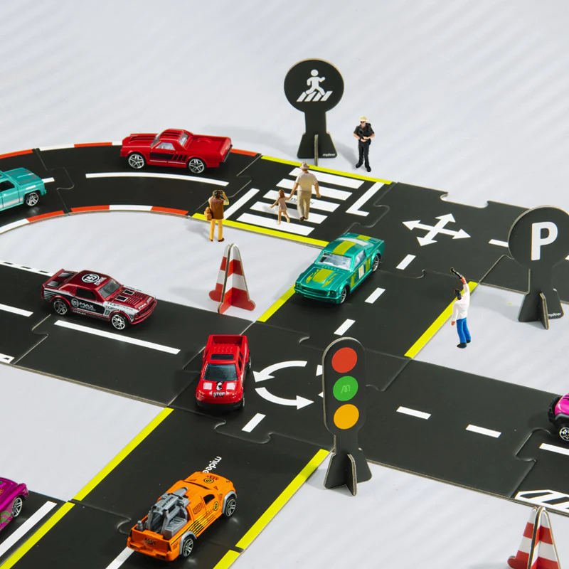 Mideer Puzzle i tor wyścigowy 2w1(38 el.) - obrazek 2