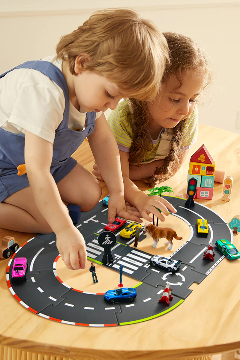 Mideer Puzzle i tor wyścigowy 2w1(38 el.) - obrazek 3