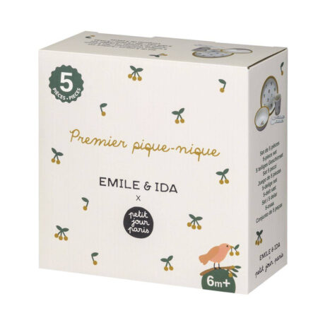 Petit Jour Paris Zestaw naczyń i sztućców dla dziecka, 5 el.,ÉMILE & IDA