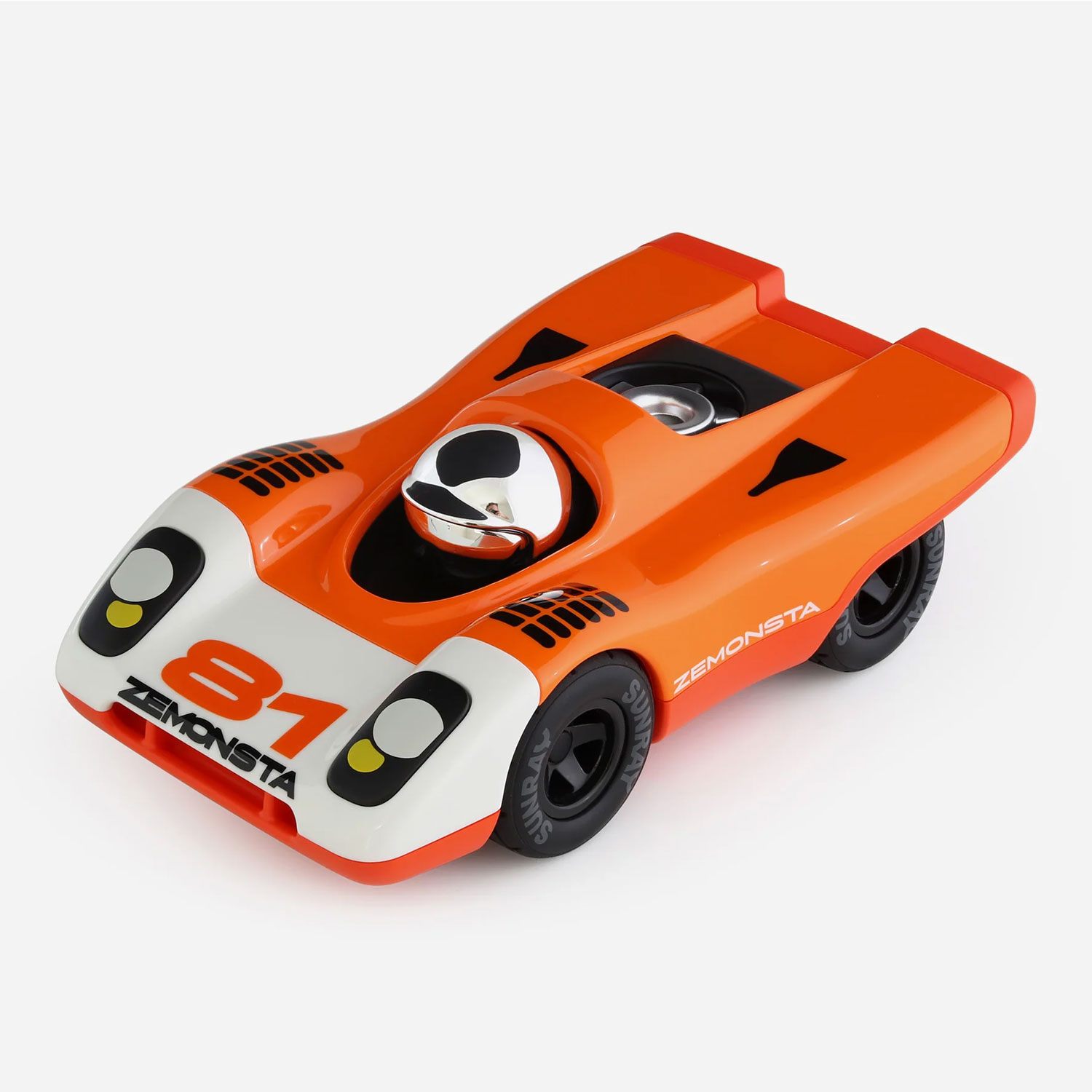 Playforever Zemonsta Egon – kolekcjonerskie autko-zabawka inspirowane Porsche 917 (pomarańczowe)