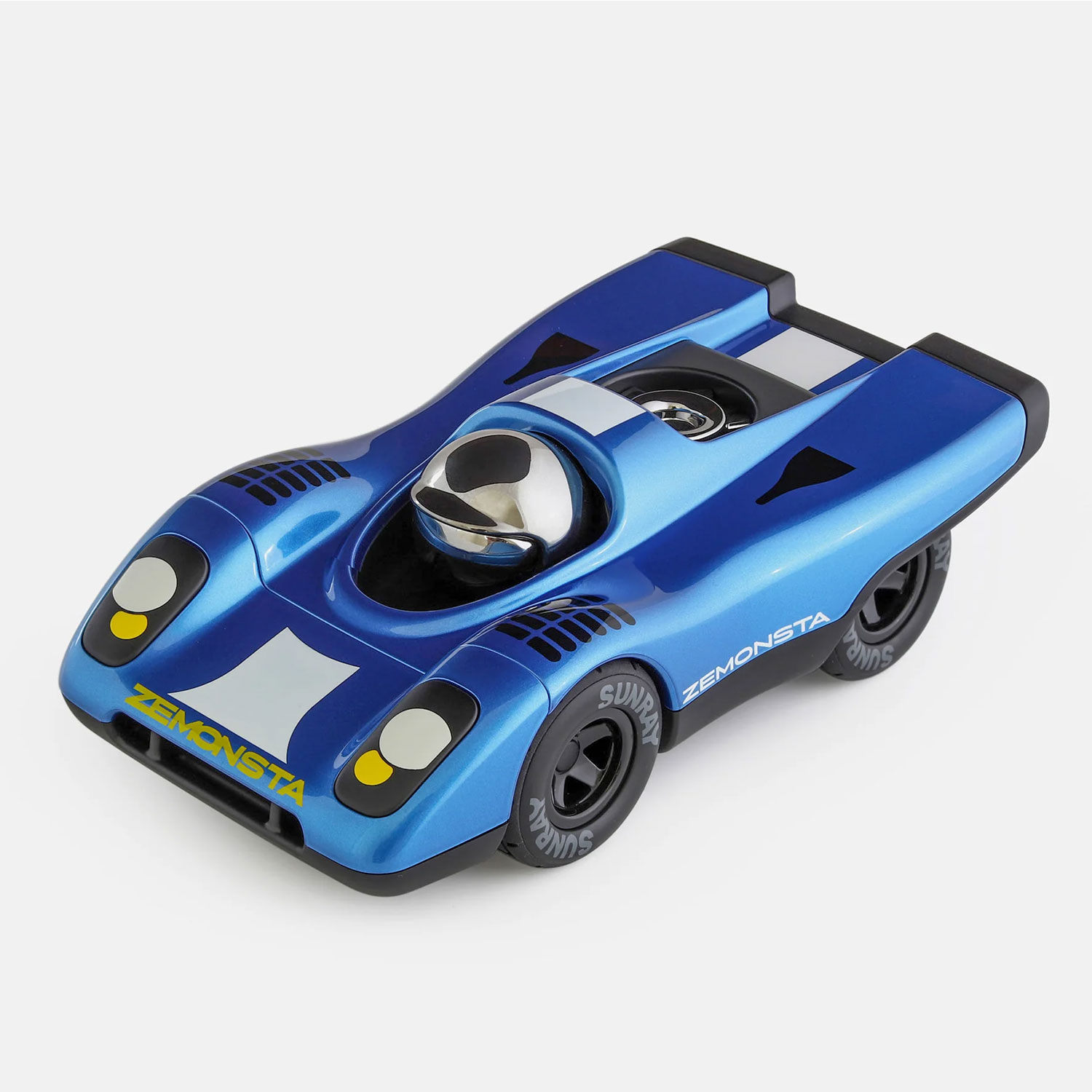 Playforever Zemonsta Hans – kolekcjonerskie auta-zabawka inspirowane legendarną Porsche 917 (metaliczny błękit)