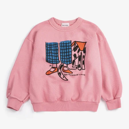 Bobo Choses Bluza Dog Friendship Pink