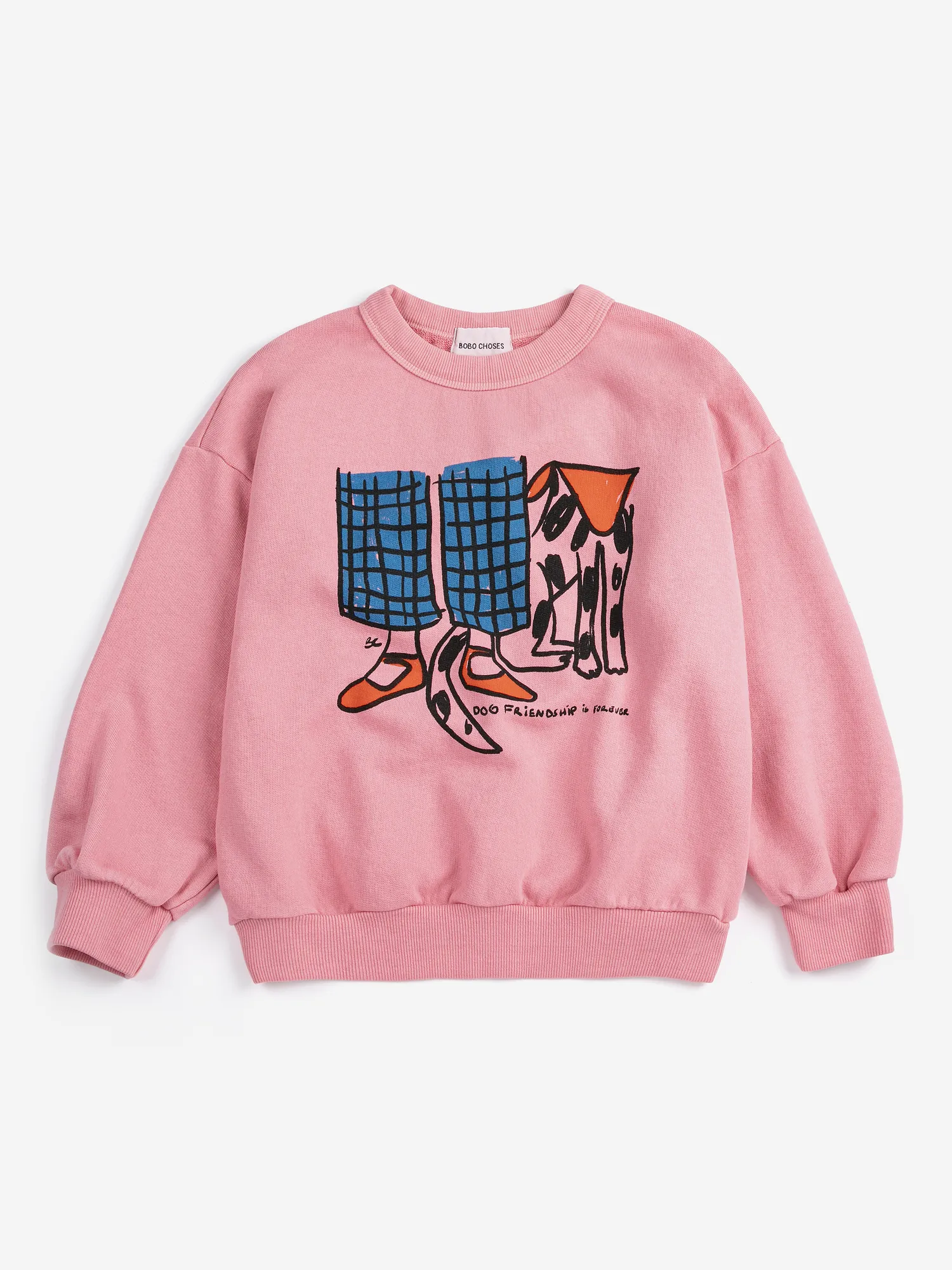 Bobo Choses Bluza Dog Friendship Pink
