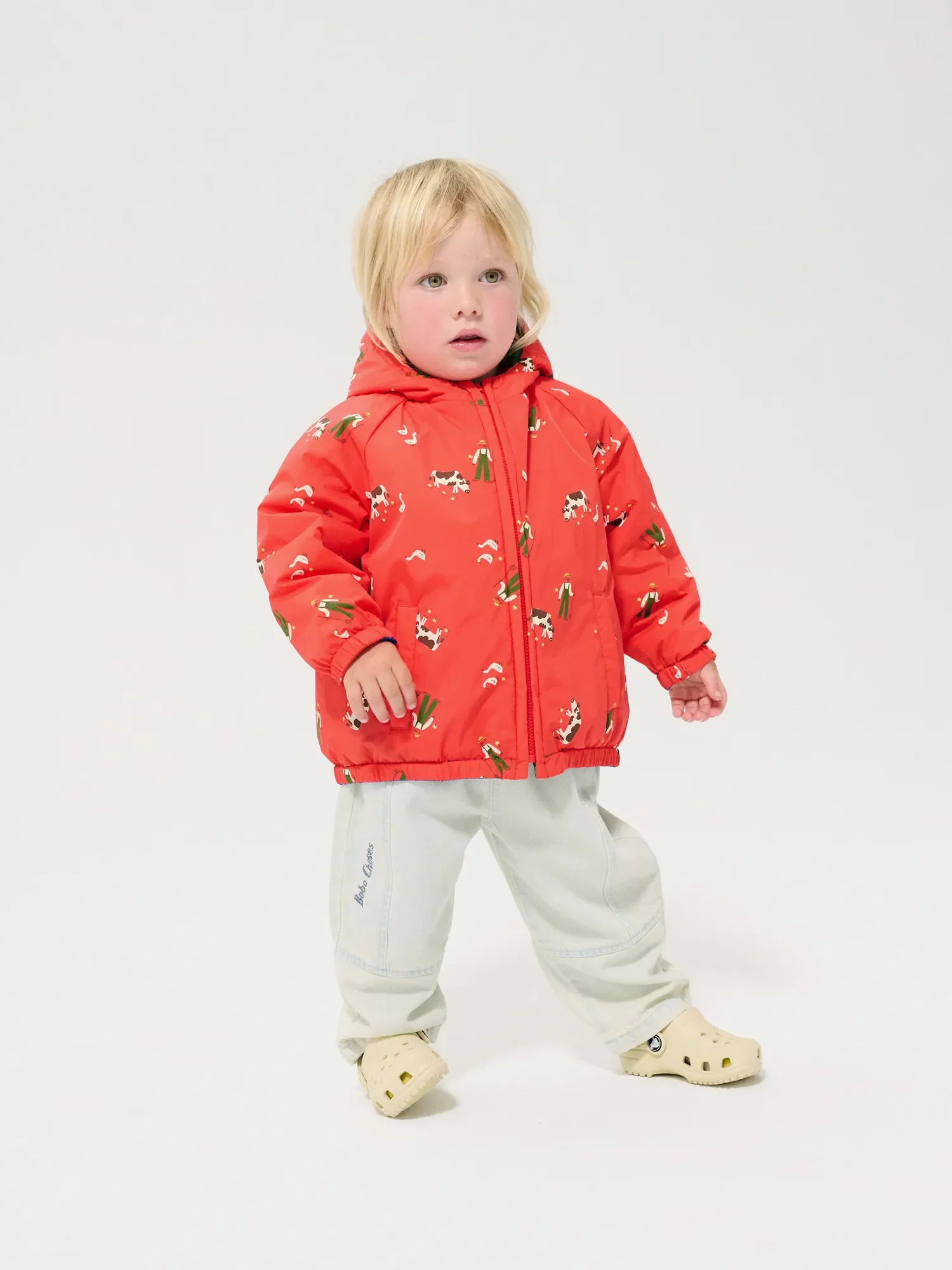 Bobo Choses Kurtka Przejściowa Farm Adventure All Over Red - obrazek 8