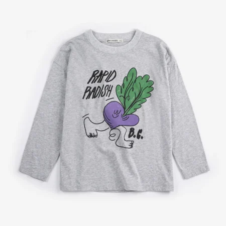 Bobo Choses Longsleeve Rapid Radish Heather Grey