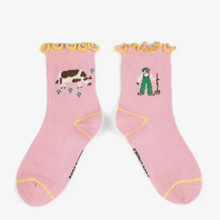 Bobo Choses Krótkie Skarpetki Farm Adventure Pink