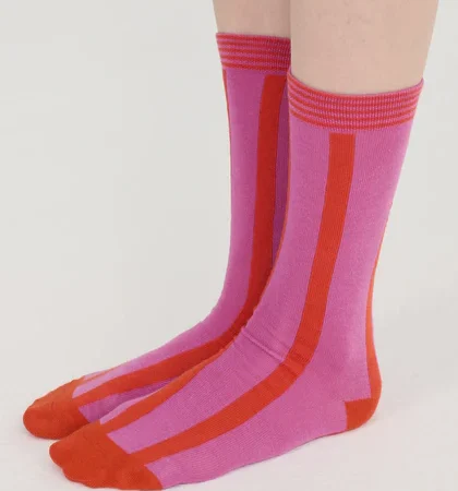 Bobo Choses Długie Skarpetki Dla Dorosłych Pink Cotton