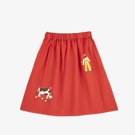 Bobo Choses Spódnica Midi Farm Adventure Woven Red