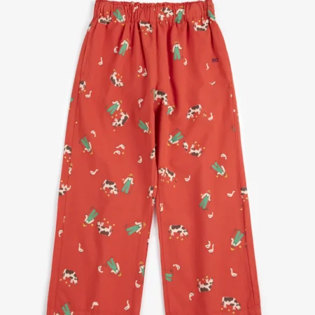 Bobo Choses Spodnie Farm Adventure All Over Woven Red