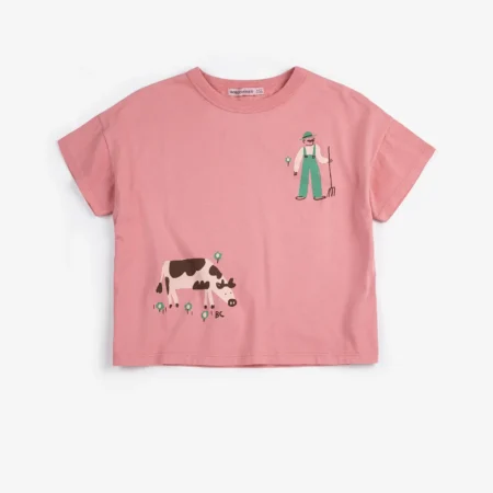 Bobo Choses T-shirt Farm Adventure Pink