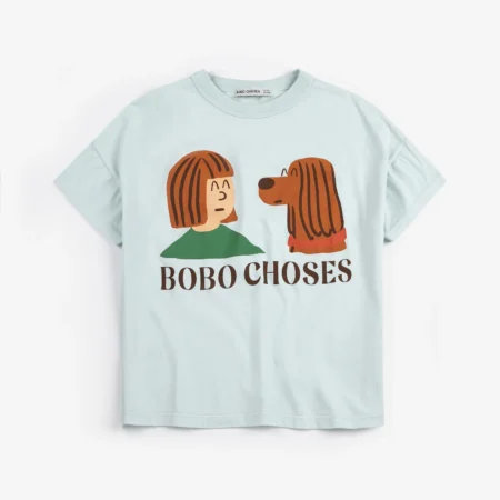 Bobo Choses T-shirt Friends In A Pickle Light Blue