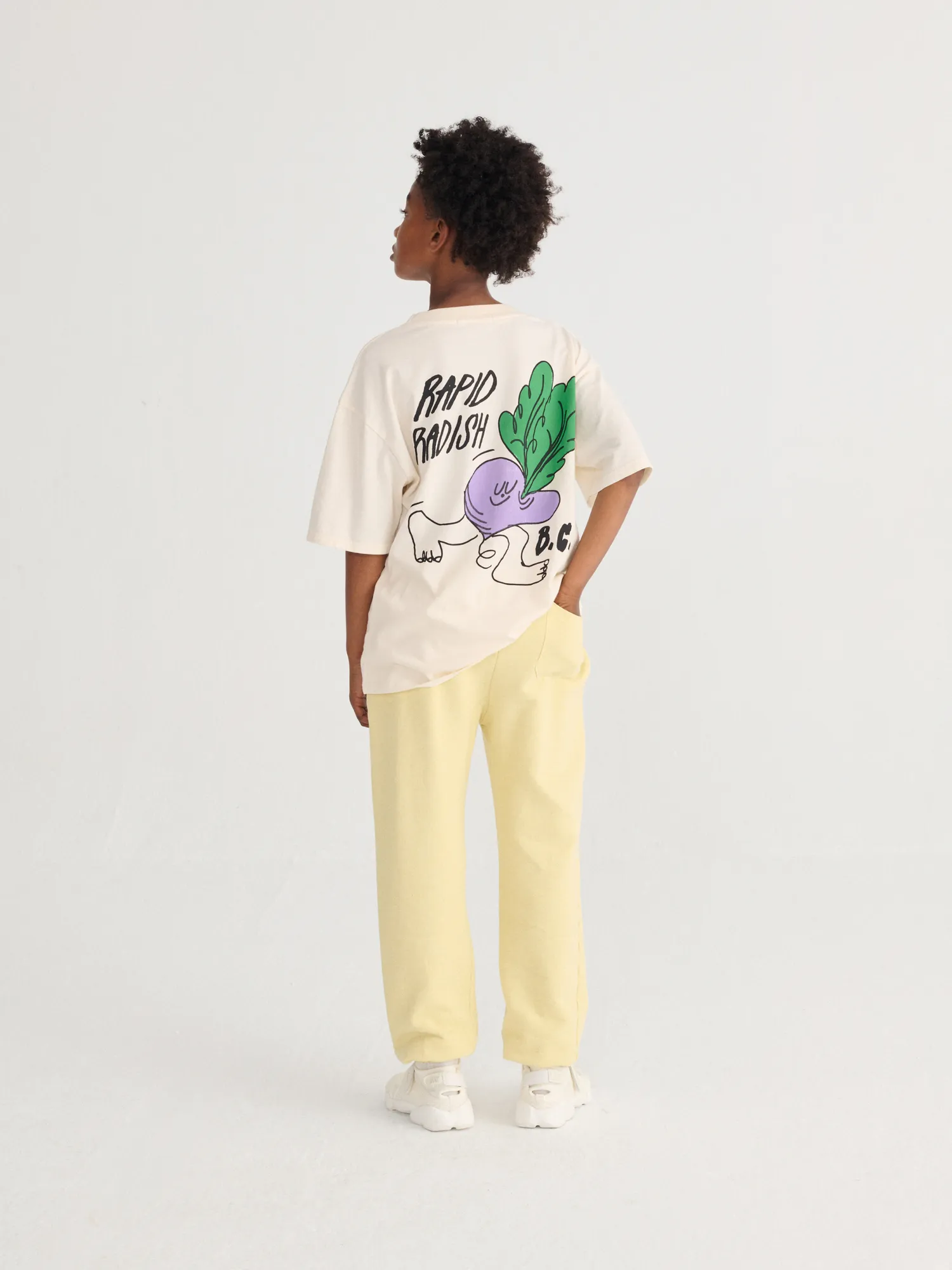 Bobo Choses T-shirt Rapid Radish Off White - obrazek 7
