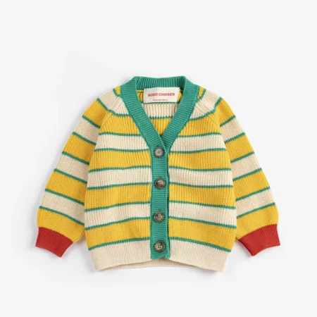 Bobo Choses Kardigan Niemowlęcy BC Striped Multicolor