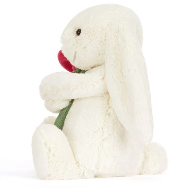 Jellycat Wesoły Króliczek z Różą 31 cm - obrazek 3