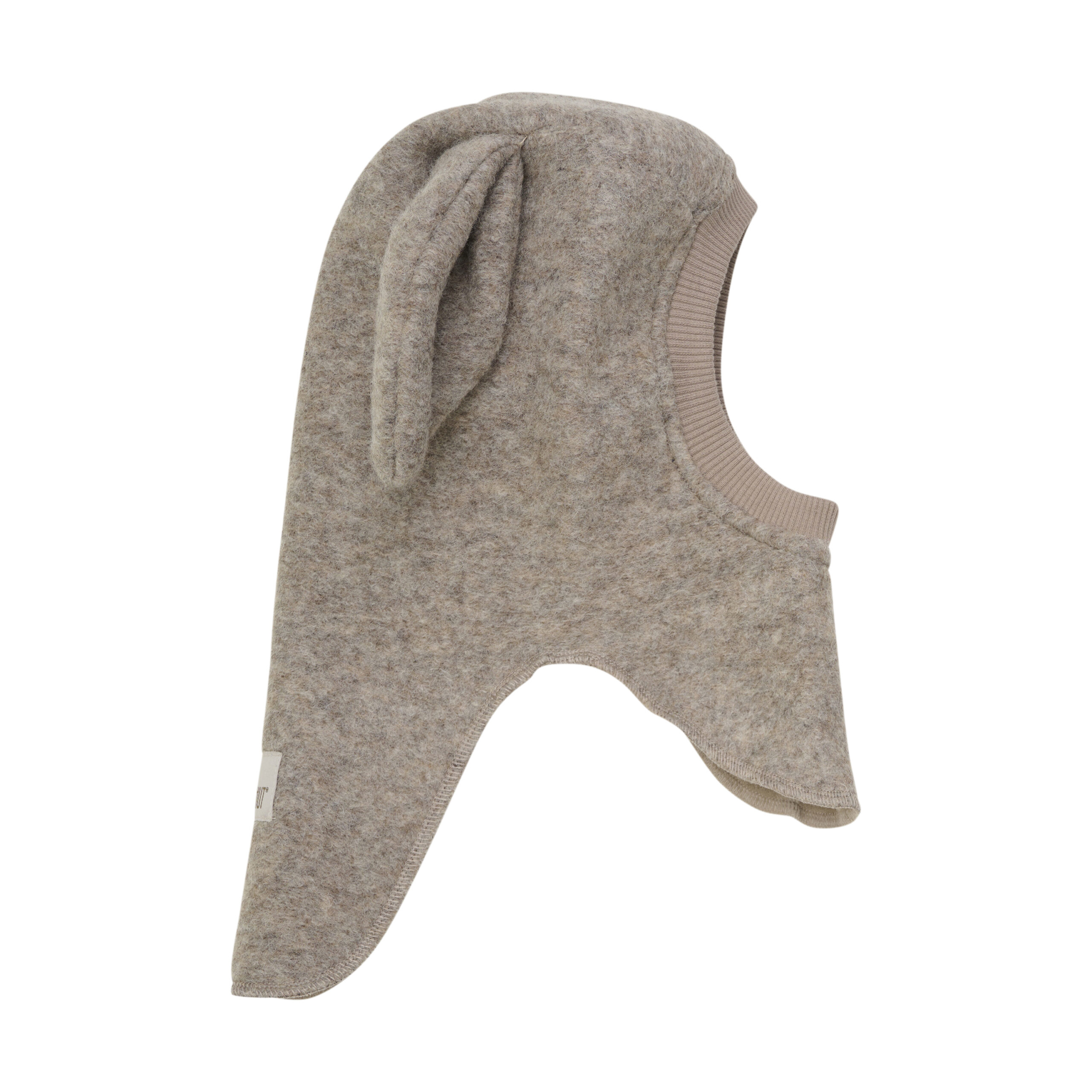Huttelihut Kominiarka Wełniana Balaclava Ears Wool Camel Melange - obrazek 2