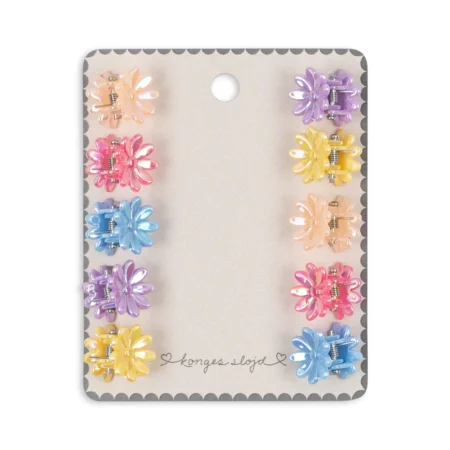 Konges Slojd Spinki Do Włosów Mini Flower Multicolor 10-Pak