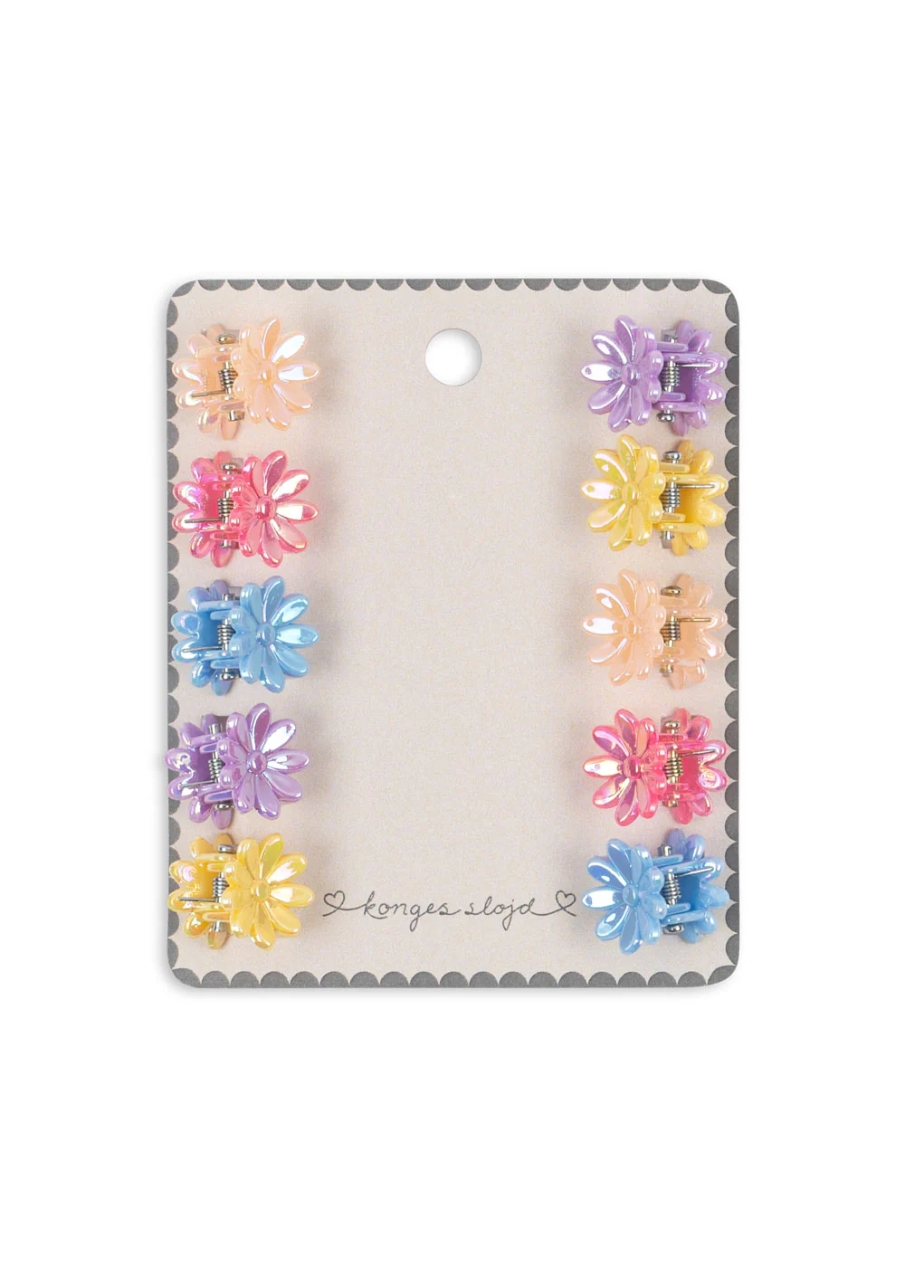 Konges Slojd Spinki Do Włosów Mini Flower Multicolor 10-Pak