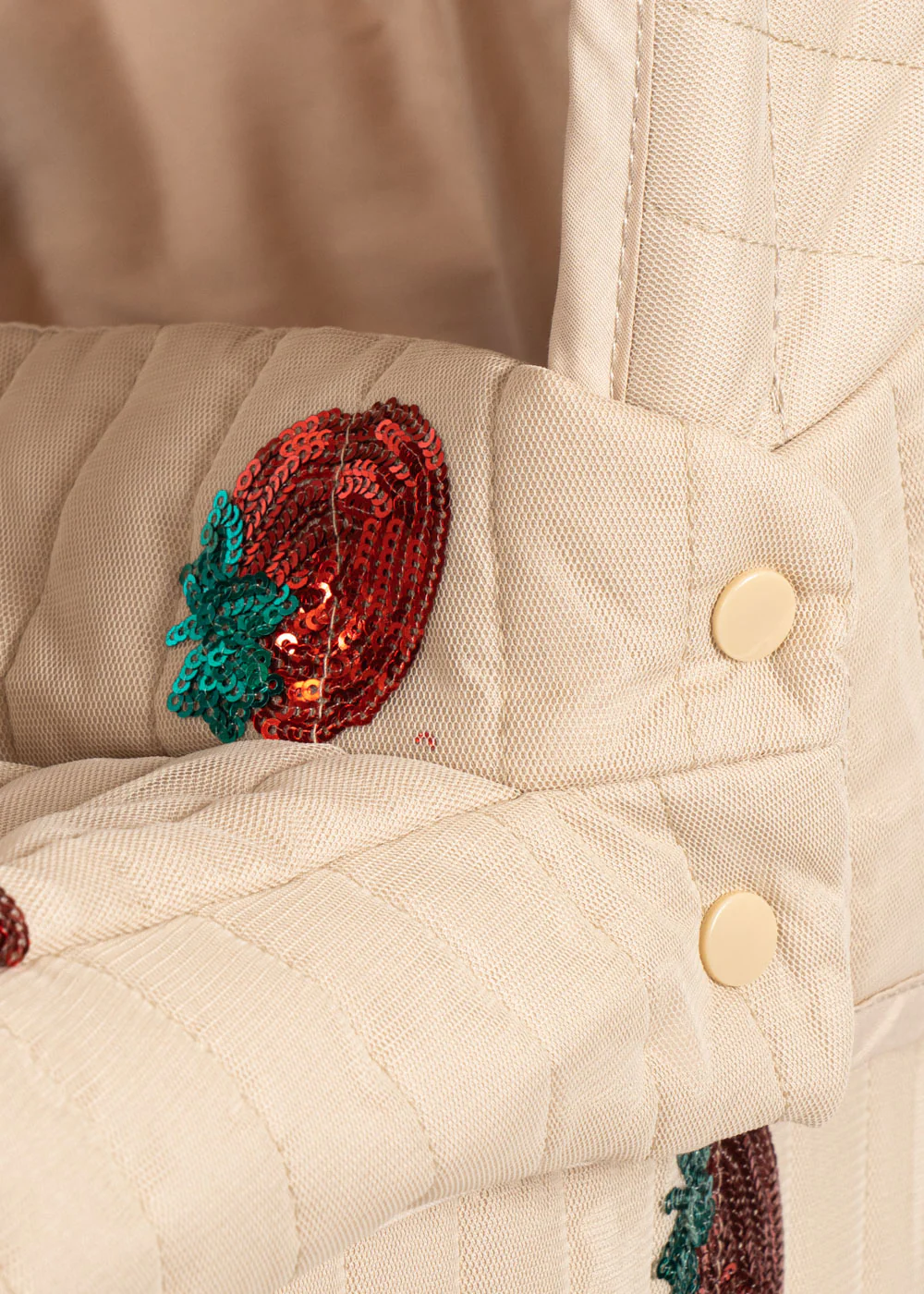 Konges Slojd Wózek Gondola DLa Lalki Minnie Tulle Strawberry - obrazek 9