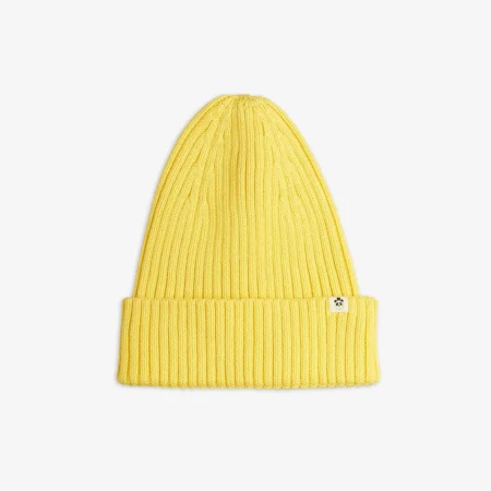 Mini Rodini Czapka DzianinowaFold Up Hat Yellow
