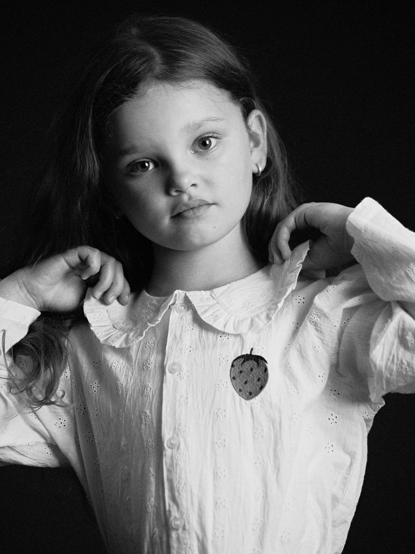 Mini Rodini Koszula Strawberry Schiffli White - obrazek 4