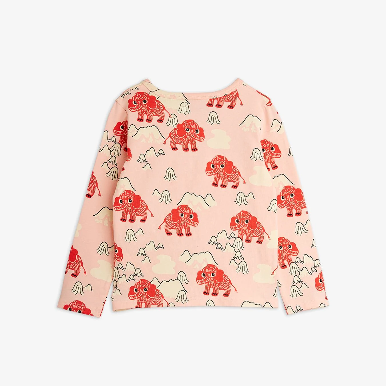 Mini Rodini Longsleeve Mammoth Pink - obrazek 2