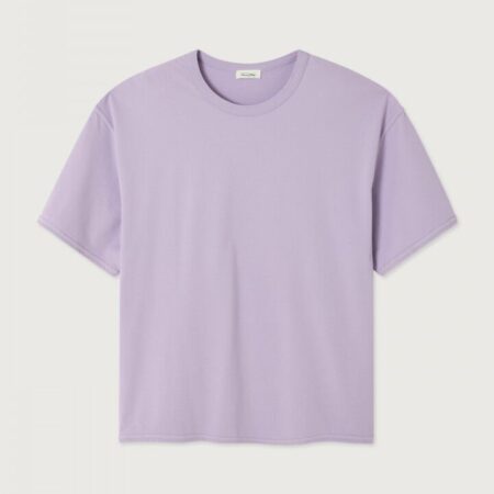 American Vintage T-shirt Męski Fazy Lilas Pastel