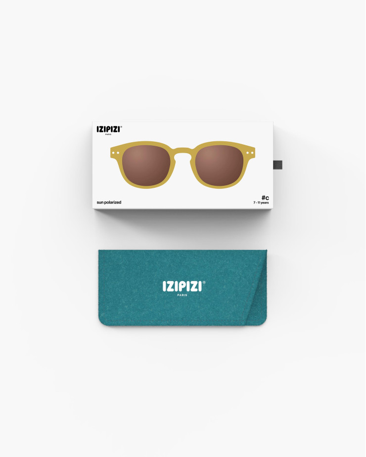 Okulary przeciwsłoneczne dla dzieci IZIPIZI JUNIOR #C Golden Green (7-11lat) - obrazek 7
