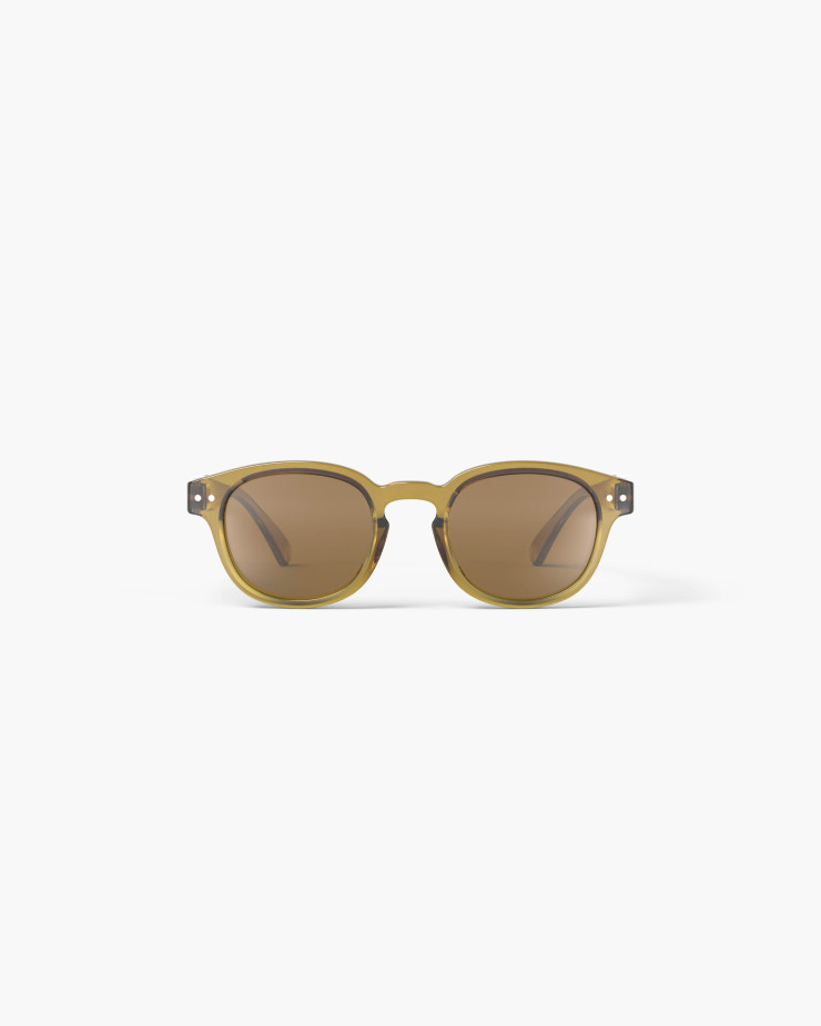 Okulary przeciwsłoneczne dla dzieci IZIPIZI JUNIOR #C Golden Green (7-11lat)