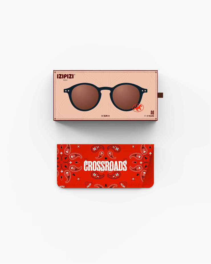 Okulary przeciwsłoneczne dla dzieci IZIPIZI JUNIOR #D Black Road (7-11lat) - obrazek 4