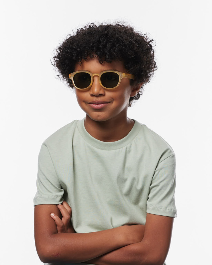 Okulary przeciwsłoneczne dla dzieci IZIPIZI JUNIOR #C Yellow Honey (7-11lat) - obrazek 2