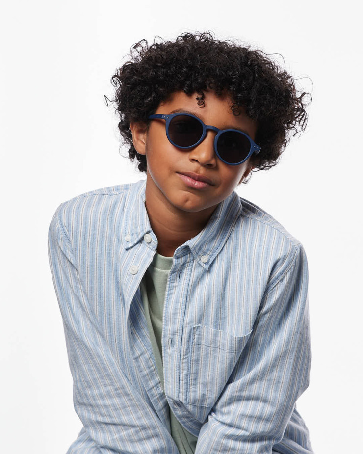 Okulary przeciwsłoneczne dla dzieci IZIPIZI JUNIOR #D Navy Blue (7-11lat) - obrazek 2