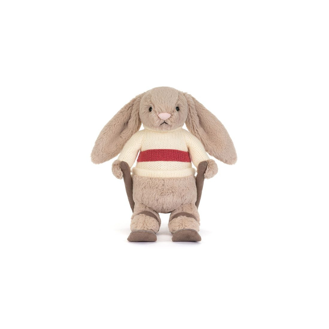 Jellycat Króliczek Beżowy na Nartach 20 cm - obrazek 4
