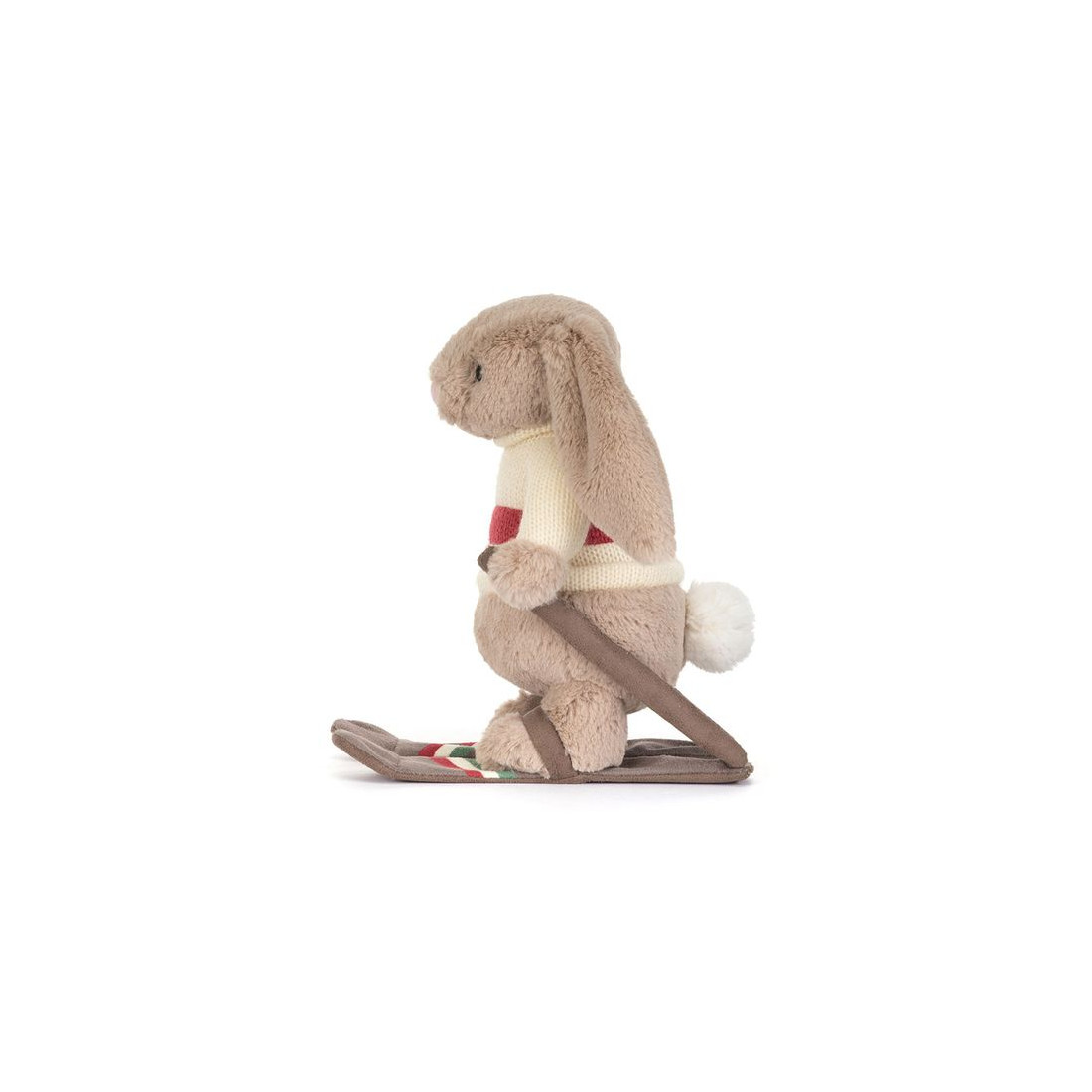 Jellycat Króliczek Beżowy na Nartach 20 cm - obrazek 2