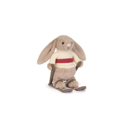 Jellycat Króliczek Beżowy na Nartach 20 cm