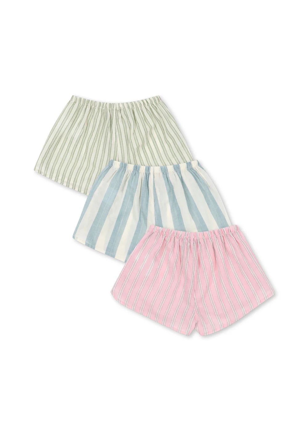 Konges Slojd 3-Pak Szortów Asli Basil/Orchid/Bleu Stripe - obrazek 6