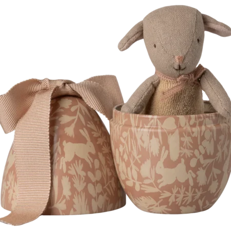 Maileg Jajko wielkanocne z micro barankiem, Small - Powder